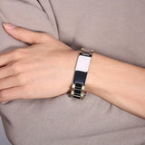 Punk Titanium Steel Chain Bracelets Men Jewelry Wristband