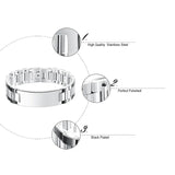 Punk Titanium Steel Chain Bracelets Men Jewelry Wristband