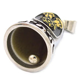 Punk Men's Eagle Bike Motorcycle Style Engine Bell Pendant Necklace