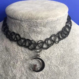 Vintage Punk Elastic Chokers Necklace for Women