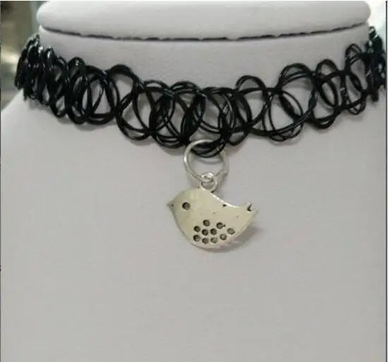 Vintage Punk Elastic Chokers Necklace for Women