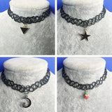 Vintage Punk Elastic Chokers Necklace for Women