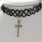 Vintage Punk Elastic Chokers Necklace for Women