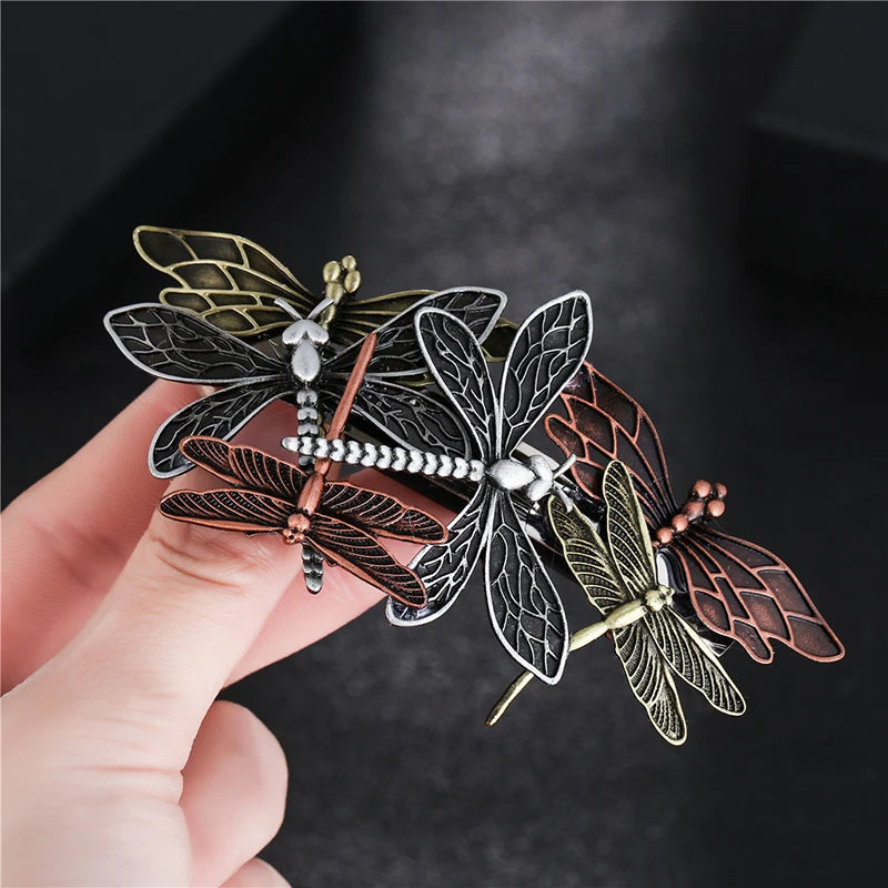 Punk Vintage Hair Jewelry Numeral Elephant Hair Clip