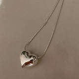 Vintage Metal Love Pendant Necklace for Women