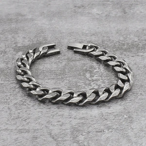 Punk Vintage Stainless Steel Rock Bangle Bracelet Chain Jewelry Hip Hop