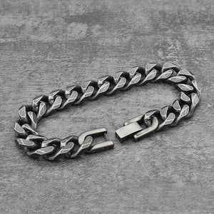 Punk Vintage Stainless Steel Rock Bangle Bracelet Chain Jewelry Hip Hop