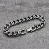 Punk Vintage Stainless Steel Rock Bangle Bracelet Chain Jewelry Hip Hop