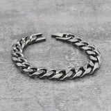 Punk Vintage Stainless Steel Rock Bangle Bracelet Chain Jewelry Hip Hop