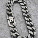 Punk Vintage Stainless Steel Rock Bangle Bracelet Chain Jewelry Hip Hop