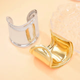 Punk Women Open Bracelets Golden Club Party Alloy Statement Armlets Charms