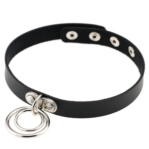 Punk Gothic Studded Leather Choker Necklace