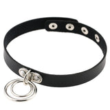 Punk Gothic Studded Leather Choker Necklace