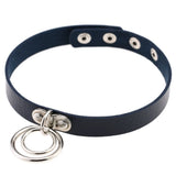 Punk Gothic Studded Leather Choker Necklace