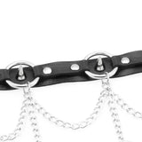 Punk Spike Leather Choker Necklace for Women