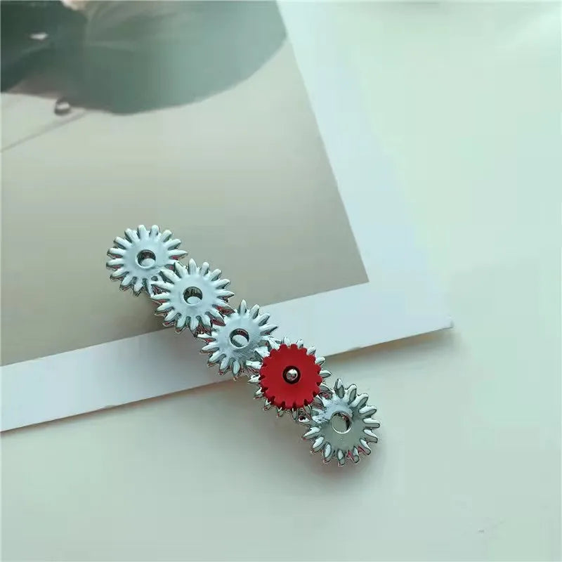 Punk Metal Machine Hairpin Female Hair Accessories Sense Edge Clip