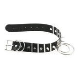 Punk Spike Rivet Leather Collar Choker Necklace for Women