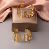 Punk Stainless Steel Bracelet Women Personalized Golden Jewelry