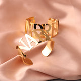 Punk Stainless Steel Bracelet Women Personalized Golden Jewelry