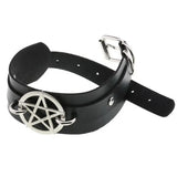 Punk Star Leather Necklace Collar for Women