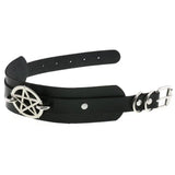 Punk Star Leather Necklace Collar for Women