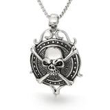 Punk Skull Claw Pirate Pendant Titanium Steel Male