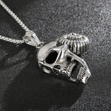 Punk Skull Claw Pirate Pendant Titanium Steel Male
