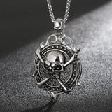 Punk Skull Claw Pirate Pendant Titanium Steel Male