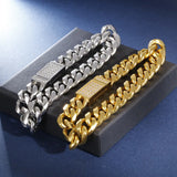 Punk Titanium Steel Cuban Chain Men's Bracelet