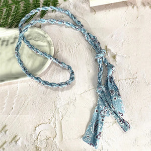 Punki Rope Print Bandana Necklace Beach Cloth Pendant Jewelry