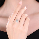Sterling Silver Puppy Cat Paws Ring with Bear Paw Pendant Charm CZ Rings