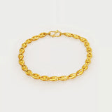 14K Devil's Eye Bracelet Bangles Ring Set for Women