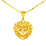 14k Gold Plated Love's Companion Pendant Necklace for Women Anniversary