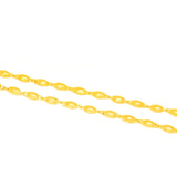 18K 999 Wheat Clavicle Chain Pendant Necklace Classic Jewelry
