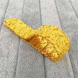 18K 999 Yellow Dragon Pattern Bracelet for Men Classic Wedding Jewelry