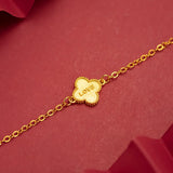 18K Love Pendant Bracelet Vintage Jewelry Woman