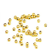 18K Yellow Beads AU750 Smooth Loose Beads 1pcs