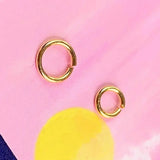 18K Yellow Gold Necklace Clasp AU750 High Round Circle Clasp