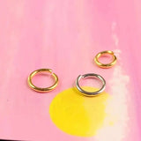 18K Yellow Gold Necklace Clasp AU750 High Round Circle Clasp