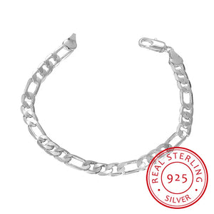 925 Silver Bracelet for Men 6mm Chain