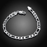 925 Silver Bracelet for Men 6mm Chain