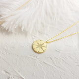 925 Silver Compass Pendant Necklace Fine Jewelry