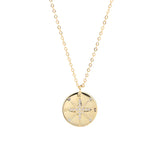 925 Silver Compass Pendant Necklace Fine Jewelry