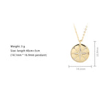 925 Silver Compass Pendant Necklace Fine Jewelry