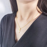925 Silver Rose Flower Pendant Necklace Fine Jewelry