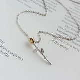 925 Silver Rose Pendant Necklace Fine Jewelry