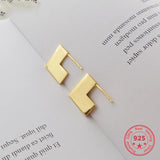 925 Silver European American Stud Earrings Fine Jewelry