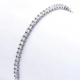925 Silver Tennis Bracelet with Zirconia, Real Sterling Silver Bangle
