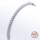 925 Silver Tennis Bracelet with Zirconia Stones