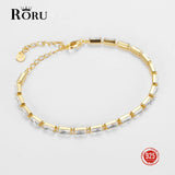 925 Silver Tennis Bracelet with Zircon Sparkle Gift Jewelry